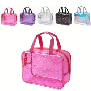 Large Capacity Factory Direct Selling Simple Pattern PVC Makeup <b>Bag</b> with Zipper for Cosmetics on Trips - Product Image 2