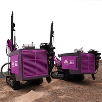 Foreuse DTH minière avec système de collecte de poussière à sec intégré, moteur diesel, portable