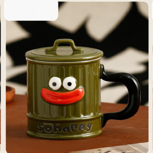 MM Personality Ugly Mouth Coffee Cup Tasse en céramique avec couvercle Water Office Funny Trend Creative Coffee Milk <span class=keywords><strong>Mug</strong></span> pour ustensiles de cuisine - Product Image 5