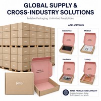 Boîtes en carton ondulé en papier kraft personnalisées pour l'emballage d'ordinateurs, laminage brillant, matériaux recyclés, fermeture magnétique, envoi postal