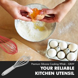Batidor Manual de Silicona de Grado Alimenticio, Resistente a Altas Temperaturas, para Crema y Repostería, Gran Venta 2025 - Product Image 3