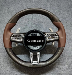 Volant en fibre de carbone personnalisé en usine, compatible avec <span class=keywords><strong>Porsche</strong></span> 911 <span class=keywords><strong>GT3</strong></span>/GT2 <span class=keywords><strong>RS</strong></span>/GT4 <span class=keywords><strong>RS</strong></span> & 718 991 992 Panamera Carrera Cayman - Product Image 2