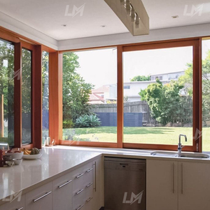 Ventanas Corredizas de Doble Vidrio para <span class=keywords><strong>Casa</strong></span>, Fabricadas en China, Ventanas de Aluminio Resistentes a Huracanes, Ventanas de Seguridad con Vidrio de Impacto - Product Image 3