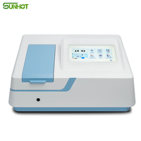 SUNHOT Hot Sale 2.0nm Double Beam UV-Visible Spectrophotometer 190-1100nm Wavelength Range Touchscreen Display Model SP-XUV5102