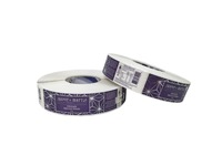 Autocollants adhésifs imperméables en vinyle avec logo en feuille d'argent personnalisée pour aliments pour animaux de compagnie, sucre, pain, collations, biscuits, pizza, salade, huile d'olive