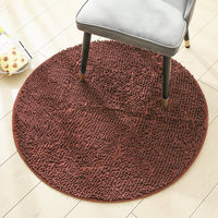 Tapis shaggy en chenille sur mesure pour salon, fabriqué à la machine, écologique, haute absorption d'eau, base antidérapante en PVC, tapis de chaise