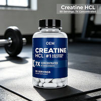 Capsules de créatine HCL OEM, 90 portions, formule hautement absorbable pour le soutien musculaire et la force