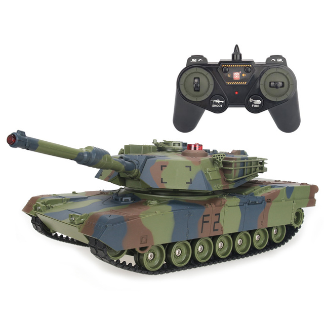 Shengxiong Weiteng 6603A 1/14 Multi Functional Battle Tank - M1A2 Main Battle Tank Simulation Sound Effect RC Car Toy