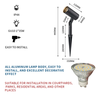 Spike Light Lampe de jardin Blanc chaud Spot de jardin Lampe de paysage
