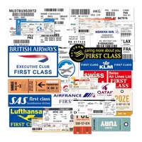 Impression de billets d'avion et d'étiquettes de billets de vol personnalisés de qualité supérieure, papier thermique, imperméable et durable