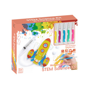 Giochi di Puzzle Creativi per lo Sviluppo del Pensiero, Kit Scientifico STEM Fai-da-Te, Modello di Razzo con Pompa ad Aria, Puzzle 3D - Product Image 2