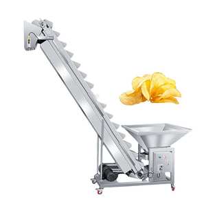 Convoyeur de qualité alimentaire automatique en acier inoxydable 304, élévateur à godets vertical, machine d'alimentation, vitesse réglable, capacité de 150 L pour - Product Image 1