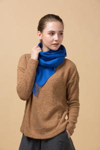 Custom <b>Shawl</b> Logo Design <b>Wool</b> Scarf Solid Color Breathable High-density Weaving Woven Scarf Thick <b>Shawls</b> for All Season - Product Image 5