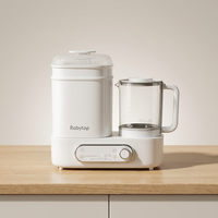 Babytop Stérilisateur et chauffe-biberon 2-en-1 en verre à température constante, avec séchage et maintien au chaud du lait, tout-en-un