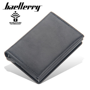 Baellerry Men's Card Holder Solid Color Zippered <b>RFID</b> Blocking Compact <b>Wallet</b> For Credit Cards Everyday Use - Product Image 5