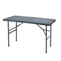 Moon Table pliante d'extérieur de 1.2m avec panneau en polyéthylène haute résistance Chaises en plastique non toxiques et insipides pour la plage