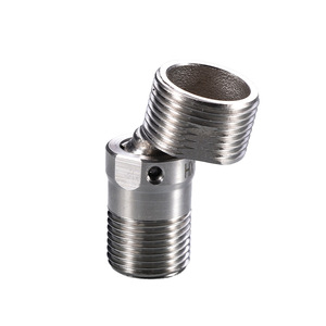 Shower Head Connector 304 Stainless Steel Universal Curved Joint Wall Mount Durable Industrial Design - Product Image 2