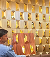 Nuevas Láminas de PVC Artesanales con Revestimiento de Espejo Impermeable Imitación Mármol para Decoración de Paredes y Techos de Oficina para Proyectos de Modelos 3D en Hoteles