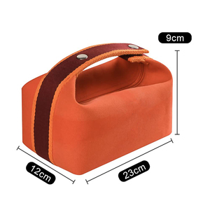 Sac <span class=keywords><strong>de</strong></span> maquillage portable en toile <span class=keywords><strong>de</strong></span> coton Royal Fair avec poignée, couleurs vives, sac <span class=keywords><strong>de</strong></span> transport détachable en lin et chanvre - Product Image 2