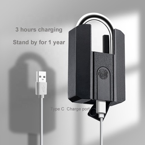 Candado Biométrico Estándar de Jinjian, Candado Seguro con Huella Dactilar de Alta Resistencia con 2 Llaves para Almacenes, Gimnasios, Hogares y Bicicletas - Product Image 3