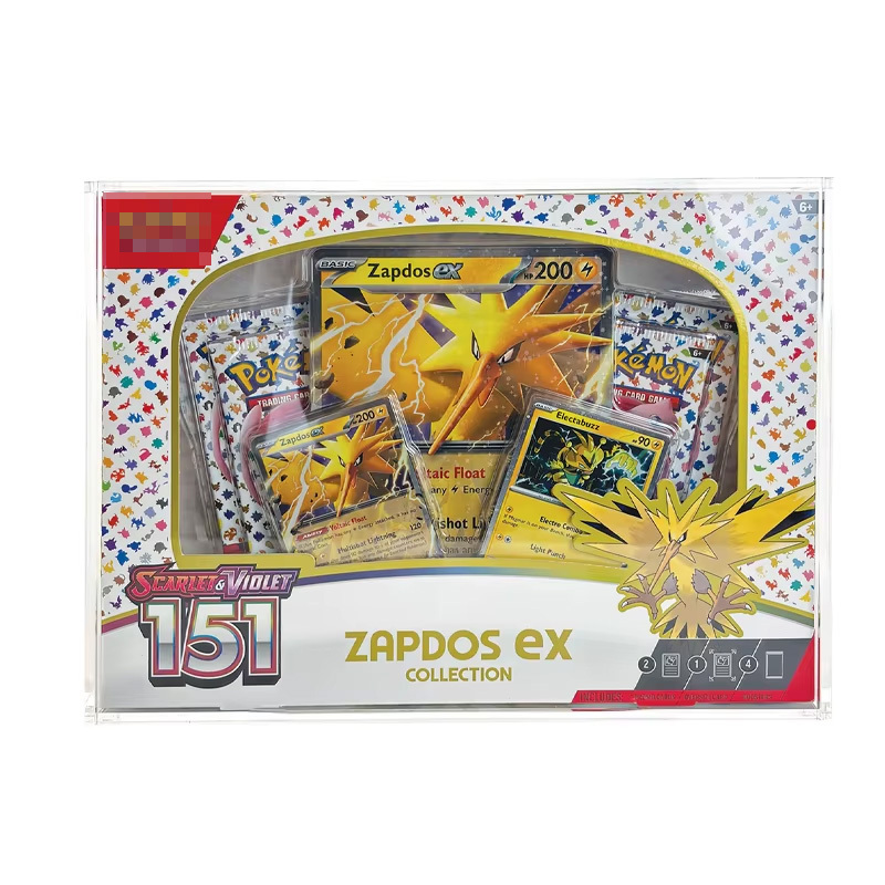 Pokemond 151 Zapdos EX Collection Box Acrylic Case
