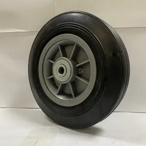 Factory Direct 8 Inch 200*50 Rubble Wheels Industrial Trolley Solid Rubber Wheels