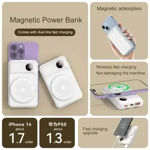 20000mah 10000mah High Quality Magnetic Wireless Power Bank PD22.5W Fast Charging Power Bank