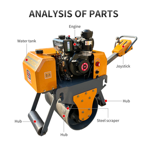 0,35 T Handheld Einrad-Mini-Walze Gehen auf Vibrations walze - Product Image 4