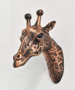 Sculptures à bas prix avec tête de girafe Sculptures artisanales en métal de conception réaliste pour les utilisations de décoration - Product Image 2