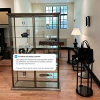 Vitrine de présentation de bijoux GOWIN, écologique, étanche, robuste, avec serrure, dimensions personnalisables