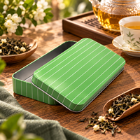 Boîte à biscuits rectangulaire personnalisée en sublimation avec couvercle, boîte à crayons en métal, boîte cadeau