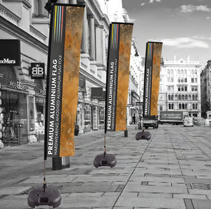 Оптовая продажа, наружная большая реклама, летающий пляжный флаг, флаг из перьев, Алюминиевый Пляжный флаг, шест - Product Image 5