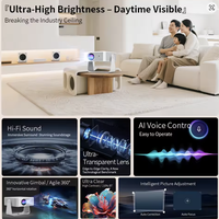 Smart 5G WiFi 720P HD Home Mini Flip Home Cinéma Portable 1080P LCD LED Vidéo Android 13 Rentable Mini Projecteur de Film