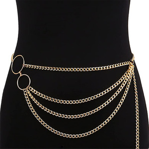 Women's Multi Layer Metal Waist Chain Zinc Alloy Tassel Fashion Body Chain Daily Wear Simple Temperament Design - Product Image 4