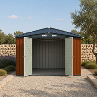 Abri de voiture métallique entièrement fermé, abri de voiture en acier, remise de rangement extérieure, garage de jardin, abri de stationnement pour véhicule, imperméable et antirouille
