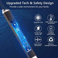 Allume-cigare électrique M-12 rechargeable par USB, coupe-vent, longue durée, pour femmes, hommes, maman, épouse, cadeau de pendaison de crémaillère