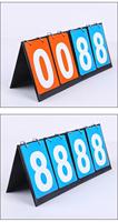 Papan Skor Manual Lipat PVC 2-Digit Portabel untuk Pertandingan Olahraga Meja