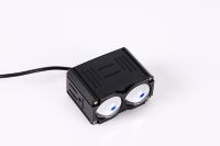Nouveaux phares antibrouillard/de conduite LED pour moto, super lumineux, mini, bicolores, 25W, 6500 lumens, avec système d'éclairage externe