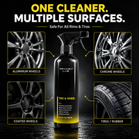 Produit phare : Nettoyant puissant en spray pour jantes de voiture, élimination de la poussière de frein et nettoyage en profondeur pour le detailing automobile