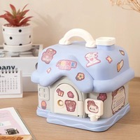 Grande taille coffre-fort grand mignon enfants cash house boîte d'économie d'argent tirelire pour les enfants
