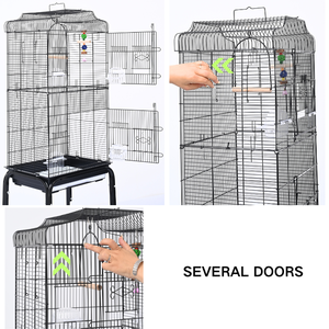 Commercio all'ingrosso di metallo di grandi dimensioni gabbie per uccelli all'aperto voliera per pappagalli canarini gabbia di allevamento di uccelli in scatola in vendita - Product Image 5