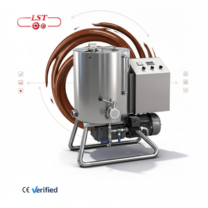 Machine à broyer les chocolats en billes verticale LST 30/50 kg avec pompe PLC pour fèves de cacao, noix et fruits 380V Longue durée de vie - Product Image 1