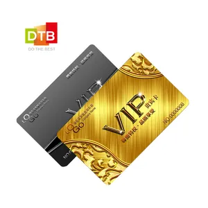 Custom NTAG Chip ISO Standard Size ISO14443A 13.56MHz Smart RFID Metal NFC VIP Card