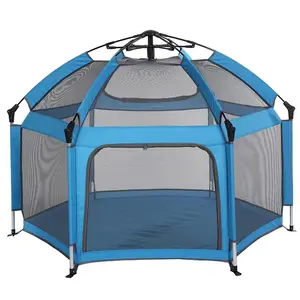 לשחק קמפינג מתקפל אוהל Pop Up נוח ונושם חיצוני מקורה ילדי קמפינג אוהל