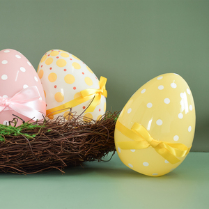 Huevos de cristal decorativos, iluminación LED colorida, iridiscente, festival de Pascuas - Product Image 5