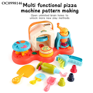 Tự làm bánh <span class=keywords><strong>Pizza</strong></span> thực phẩm nấu ăn màu đất sét Montessori chơi bột phim hoạt hình đồ chơi cho trẻ em - Product Image 3