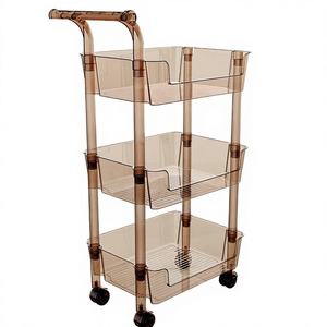 Estantes de Esquina de Plástico PP, Modernos, Multi-Nivel, Deslizantes, Ecológicos, Duraderos, con Capacidad de 1-3L, para Almacenamiento en el Baño - Product Image 2