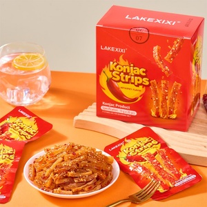 LAKEXIXI Tiras de Konjac Masticables Picantes, Snack Vegano, Bolsa de 15g, Bajo en Calorías, Alto en Fibra, Venta al por Mayor, Listo <span class=keywords><strong>para</strong></span> <span class=keywords><strong>Comer</strong></span> - Product Image 2