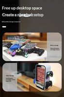 Support de rangement pour jeux PS/Xbox/Switch, support pour manettes et organisateur de disques de jeux pour PS5