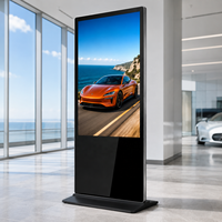 Écran publicitaire numérique sur pied AIYOS 43 49 55 65 75 pouces 4K LCD avec option tactile pour supermarché, hôtel, magasin de marque